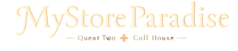 "Vintage-style logo for MyStoreParadise featuring elegant typography and classic ornamental details."