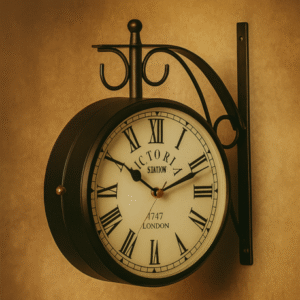 Vintage Double-Sided Wall Clock