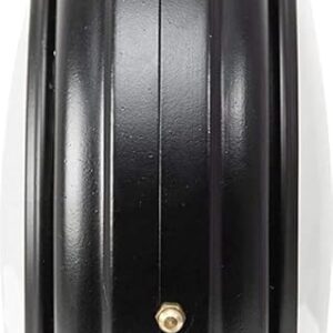 Vintage double-sided black metal wall clock with bird and branch design, featuring classic Roman numerals.