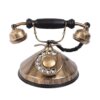 Antique Bronze & Black Rotary Dial Telephone for Vintage Home & Office Décor