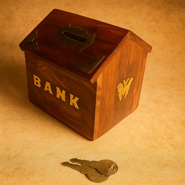 Wooden Money Bank