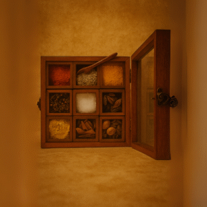 Wooden Spice Box