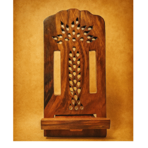 Handcrafted Sheesham Wood Mobile Stand – Elegant & Functional