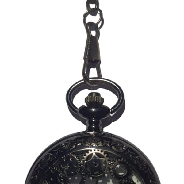 Antique Brass Pocket Watch Pendant with Chain – Vintage Analog Timepiece for Men