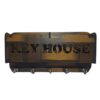 Handmade Sheesham wood key holder with hooks - eco-friendly wall mounted organizer from MyStoreparadise