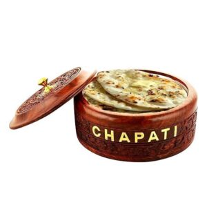 Sheesham/Wooden Chapati Box 9 Inch Casserole with Lid