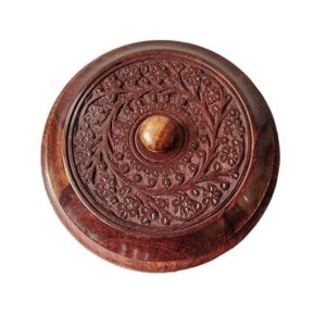Sheesham/Wooden Chapati Box 9 Inch Casserole with Lid