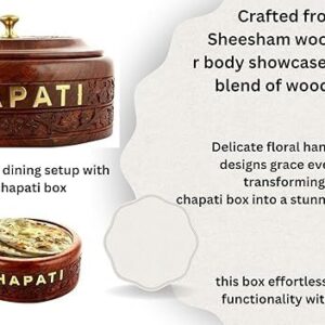 Sheesham/Wooden Chapati Box 9 Inch Casserole with Lid