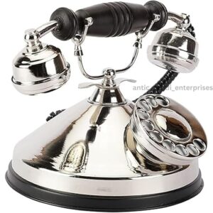 Vintage Decorative Dummy Landline Telephone – Retro Rotary Dial Antique Replica