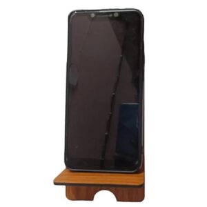 Wooden Mobile Phone Holder Sheesham Wood Stand for Desk