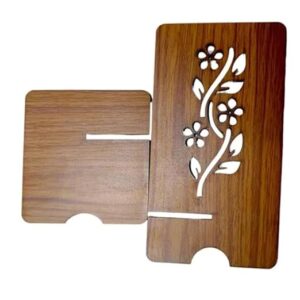 Wooden Mobile Phone Holder Sheesham Wood Stand for Desk