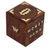 wooden money box