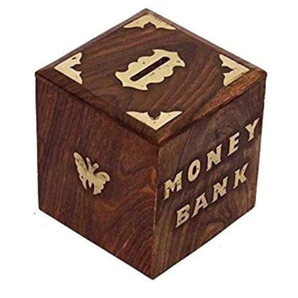 wooden money box