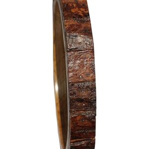 Handcrafted Wooden Round Tray – Sheesham Wood Serving Tray