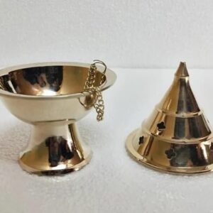 Brass Hanging Loban Burner – Star Cut Antique Finish