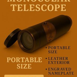 Burj Khalifa Brass Spyglass Telescope for Kids and Travelers