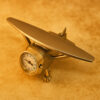Metal Airplane Table Clock