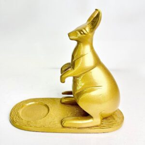 Golden Kangaroo Candle Holder with Tealight
