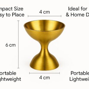 Handcrafted Brass Akhand Jyot Diya for Temple