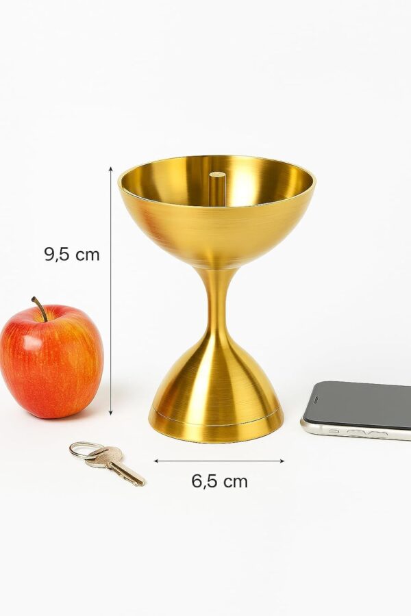 Large Brass Akhand Jyot Diya for Temple and Pooja Décor