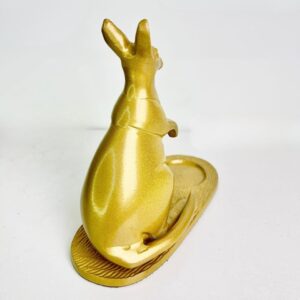 Golden Kangaroo Figurine Candle Holder – Gift Idea