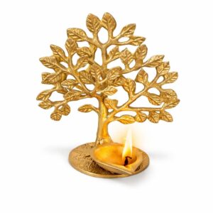 Tree of Life Diya Candle Holder used in home mandir pooja décor