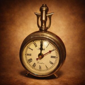 Vintage Metal Table Clock