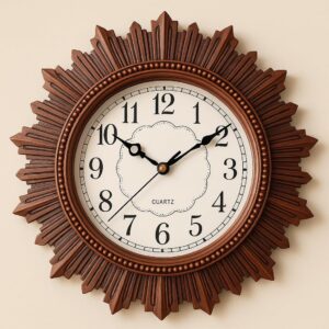 Decorative Wall Clock white dial bold numerals