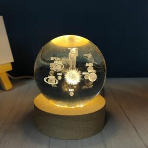 3D Crystal Astronaut Lamp desk décor