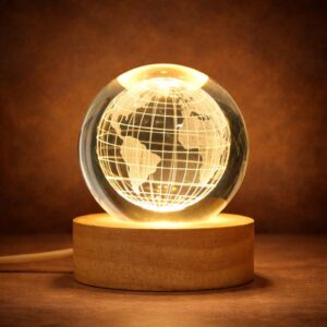 3D Crystal Globe Lamp