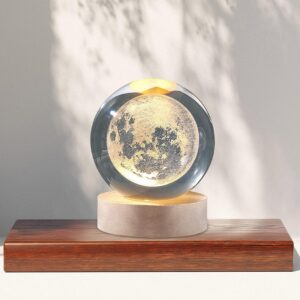 3D Moon Crystal Lamp decorative gift night light