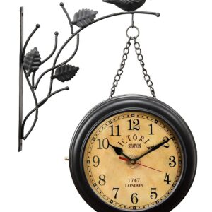 Railway Style Hanging Station Clock