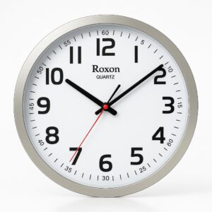 Modern Wall Clock white dial bold black numerals