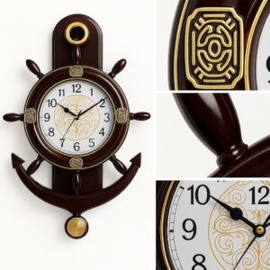 Ship Wheel Wall Clock living room wall decor