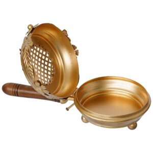 brass loban burner used for sambrani and puja incense