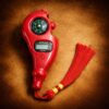 Digital Click Counter red with compass front view