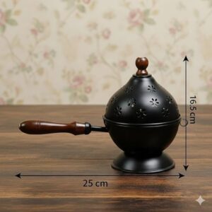 iron loban burner used for puja havan and meditation