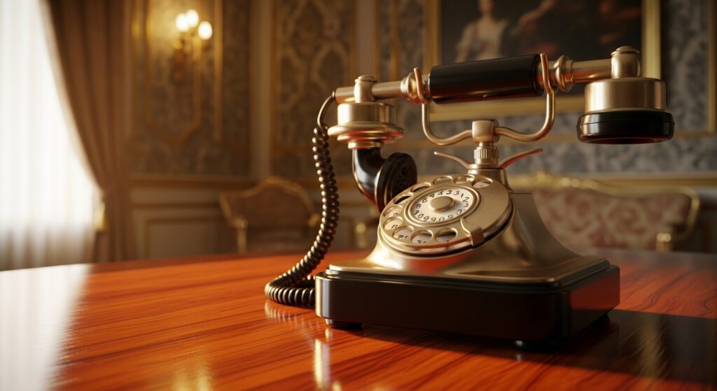 vintage telephone showpiece unique gift idea