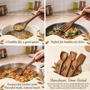 Decorative Wooden Utensil Holder for Kitchen