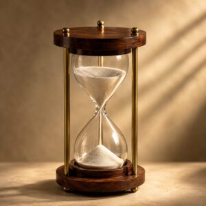 Vintage Wooden Hourglass