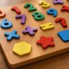 Wooden Number Puzzle Board