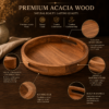Round Wooden Serving Tray
