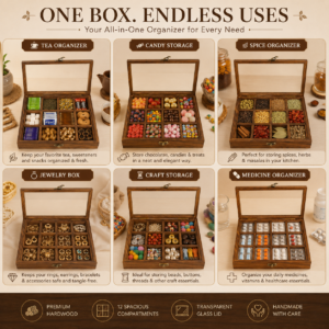 Wooden Tea Storage Box