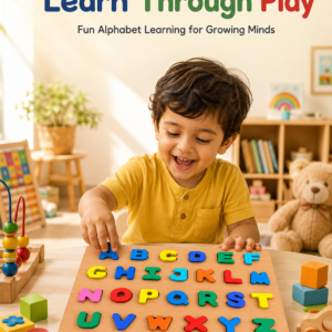 Wooden Alphabet Puzzle Board for Kids | Montessori Toy
