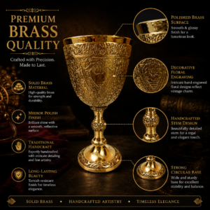 Vintage Brass Goblet
